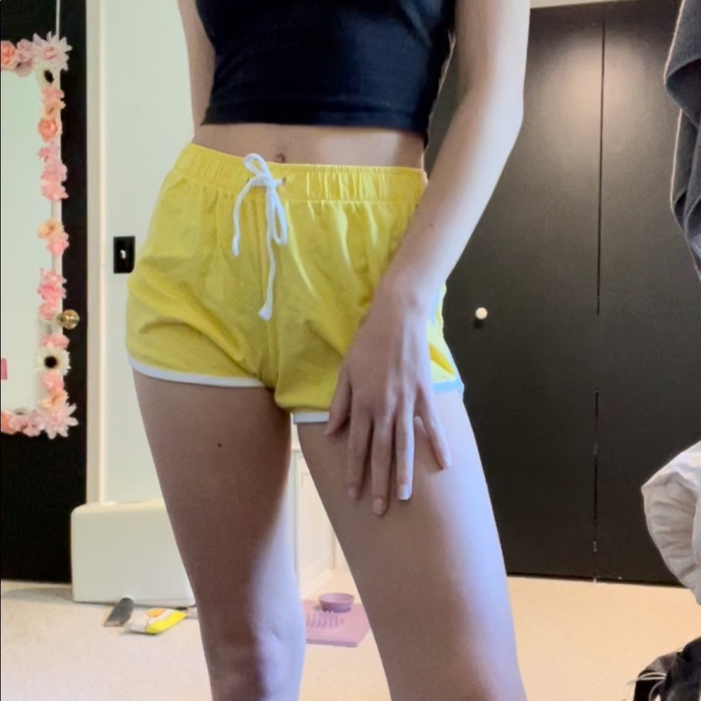 Yellow shorts
